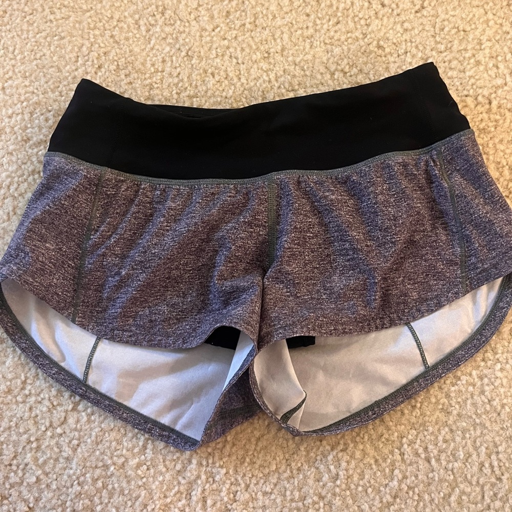 Lululemon speed up 2.5 shorts heather grey